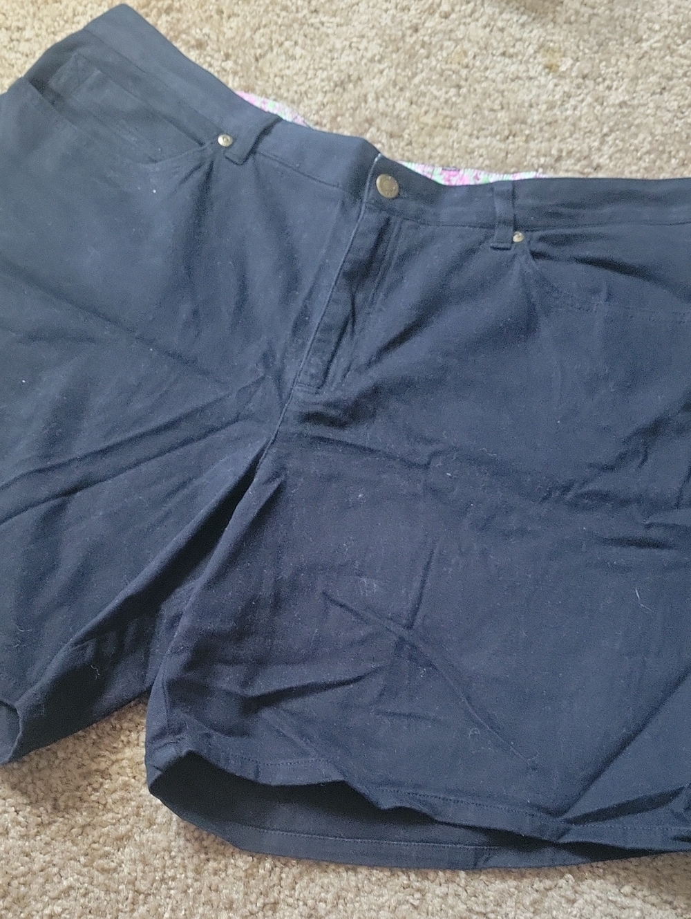 Jones NY Plus Size Black Shorts